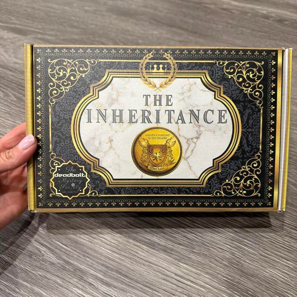 deadbolt mystery society The Inheritance escape room puzzle box game
